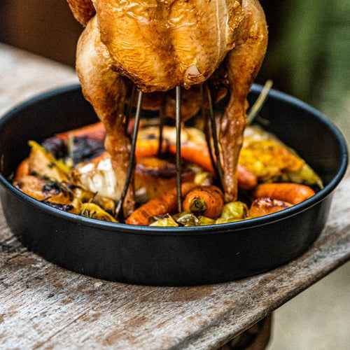 Stainless Steel Vertical Chicken Roaster