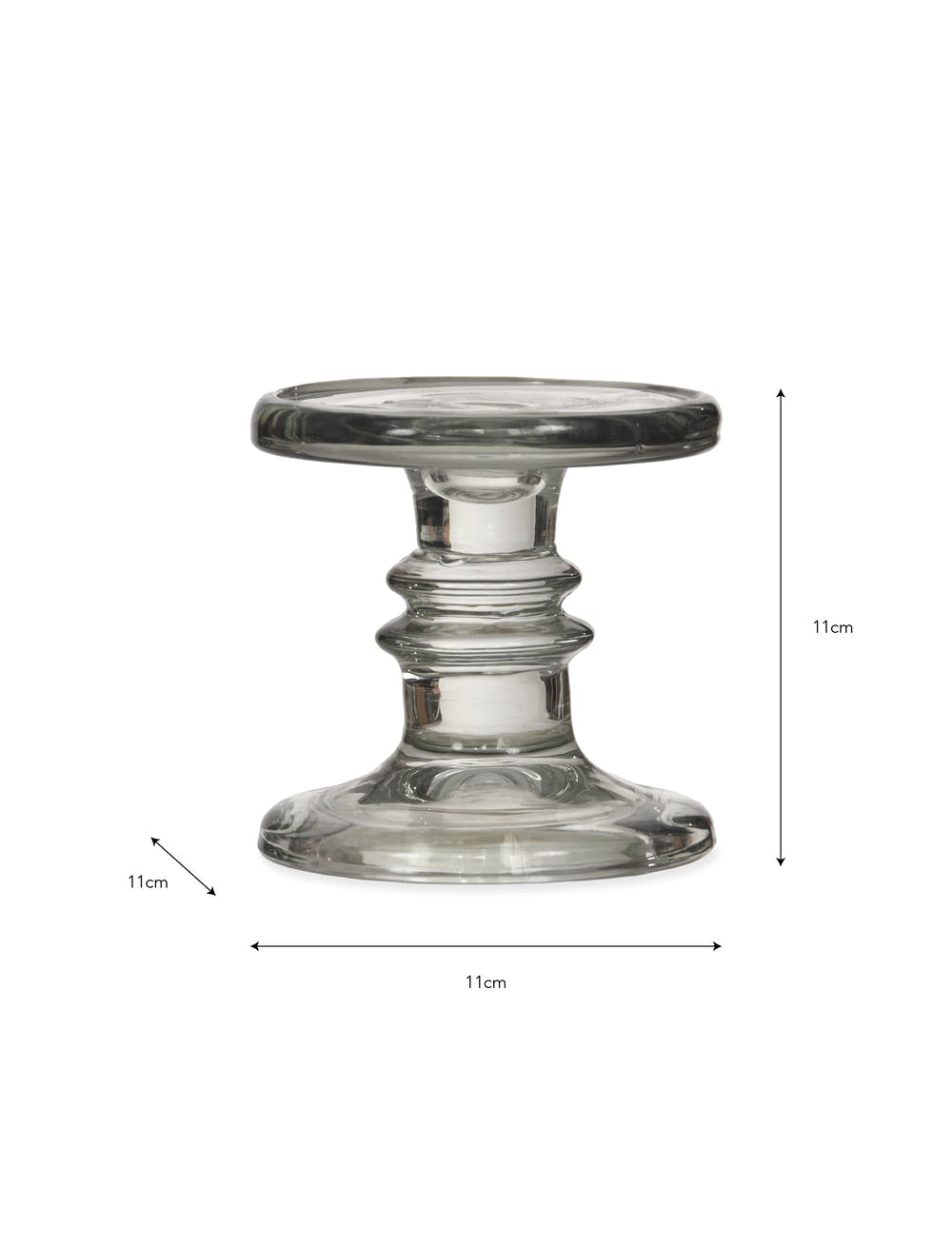 Medium Glass Candle Stick