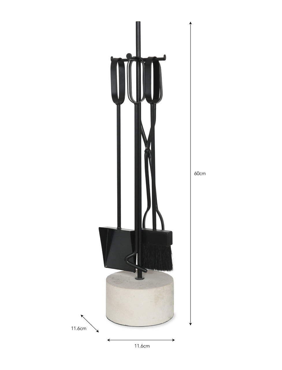 Cement Fireside Tool Set