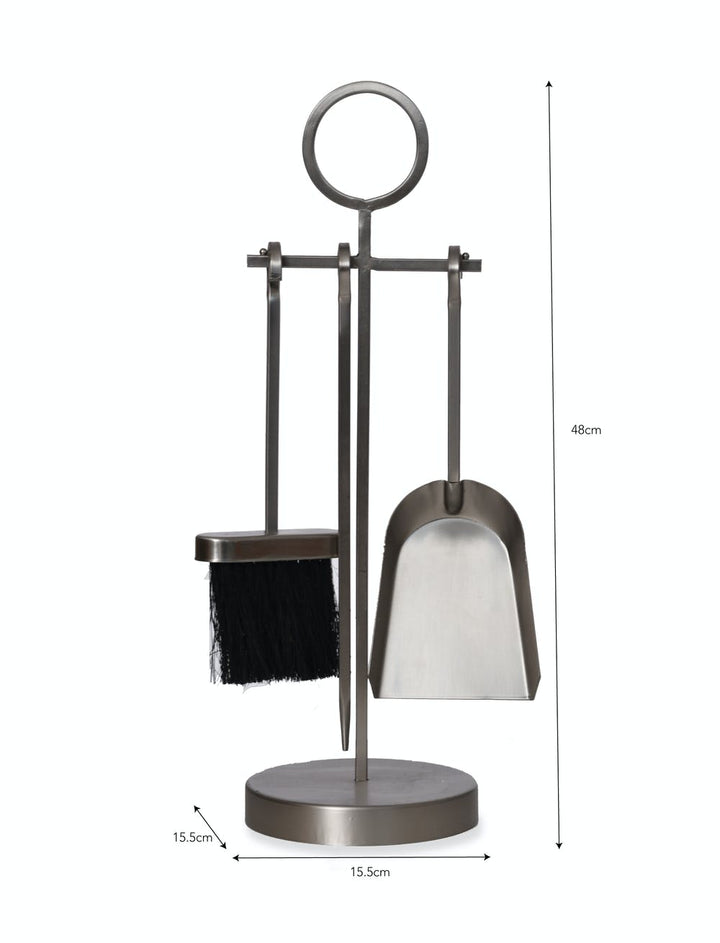 Paxford Fireside Tool Set in Silver