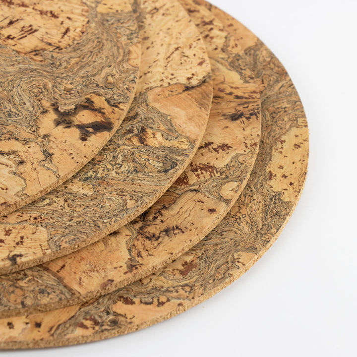 Liga Ice Grey Round Placemats