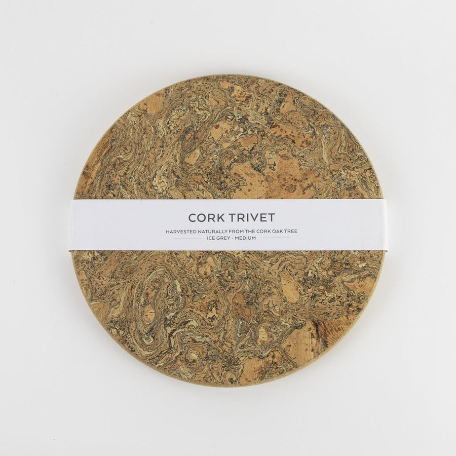 Medium Ice Grey Round Trivet