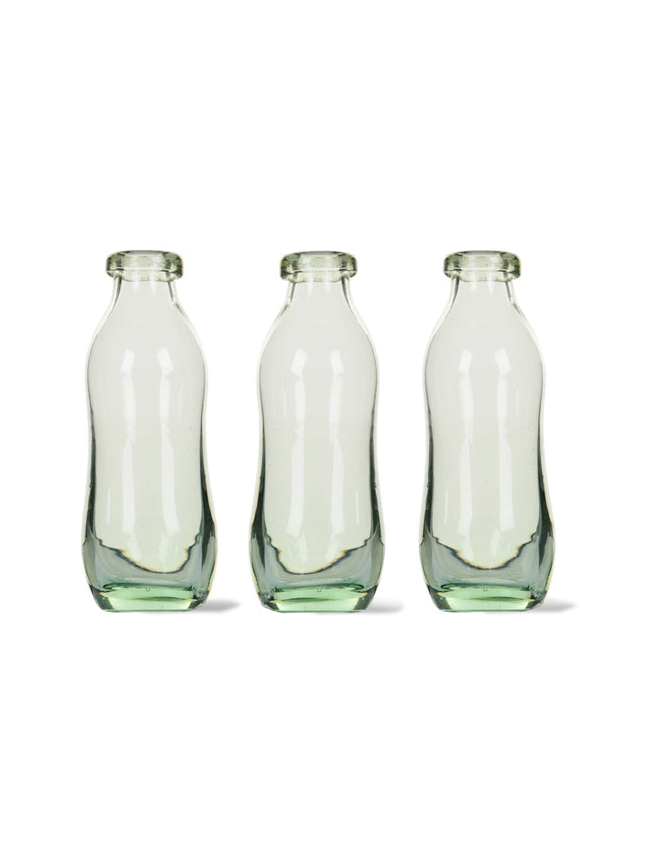 Set of 3 Bottles in Recycled Glass