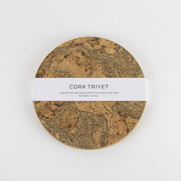 Small Ice Grey Round Trivet
