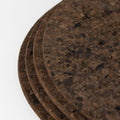 Liga Set of 4 Smoked Cork Round Placemats