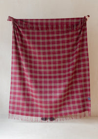 Lambswool Blanket in Fraser Heather Tartan